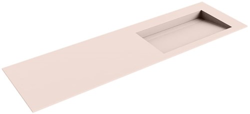 AVON Rosee Lavabo incasso solid surface 161cm. Posizione lavabo Destra.
