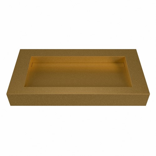 AVON Oro Lavabo mural solid surface 90cm. Position lavabo Centrée rebord 12cm.-2