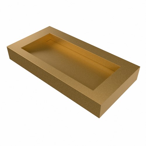 AVON Oro Lavabo mural solid surface 90cm. Position lavabo Centrée rebord 12cm.-3