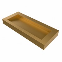 AVON Oro Lavabo sospeso à parete solid surface 111cm. Posizione lavabo Mittig bordo 12cm.-3