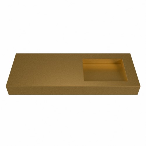 AVON Oro Wall-Hung Basin solid surface 121cm. Position basin Right rim 12cm.-2