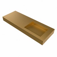 AVON Oro Wall-Hung Basin solid surface 130cm. Position basin Right rim 12cm.-3