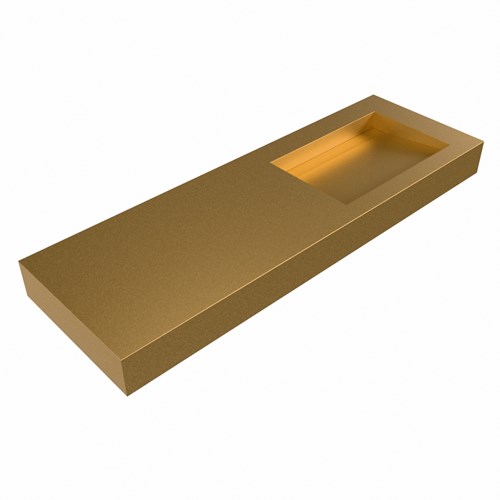 AVON Oro Wall-Hung Basin solid surface 140cm. Position basin Right rim 12cm.