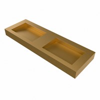AVON Oro Lavabo mural solid surface 140cm. Position lavabo Double rebord 12cm.-3