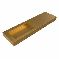 AVON Oro Wall-Hung Basin solid surface 161cm. Position basin Left rim 12cm.