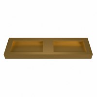 AVON Oro Lavabo mural solid surface 161cm. Position lavabo Double rebord 12cm.-2