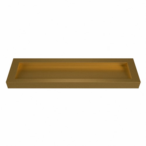 AVON Oro Lavabo sospeso à parete solid surface 170cm. Posizione lavabo Mittig bordo 12cm.-2