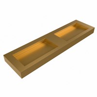 AVON Oro Wall-Hung Basin solid surface 170cm. Position basin Double rim 12cm.