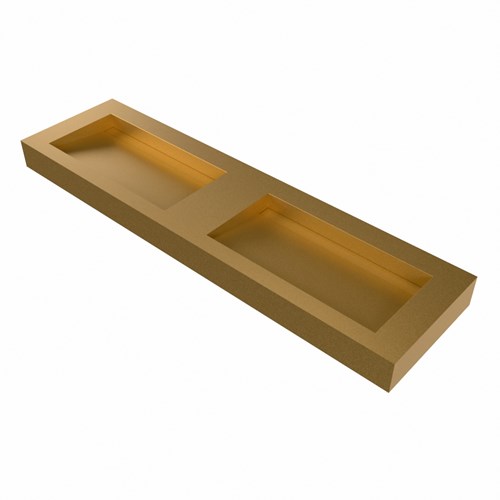AVON Oro Lavabo sospeso à parete solid surface 171cm. Posizione lavabo Doppelt bordo 12cm.-3