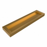 AVON Oro freihängend Waschtisch aus solid surface (mineralwerkstoff) 181cm. Waschbeckenposition Mittig rand 12cm hoch.