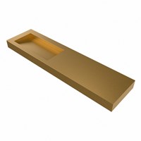 AVON Oro Lavabo sospeso à parete solid surface 180cm. Posizione lavabo Links bordo 12cm.-3