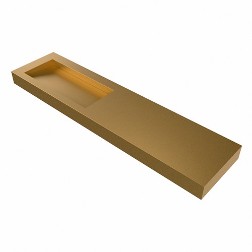AVON Oro Lavabo mural solid surface 191cm. Position lavabo Gauche rebord 12cm.-3