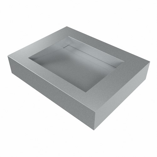 AVON Plata Lavabo mural solid surface 60cm. Position lavabo Centrée rebord 12cm.-3