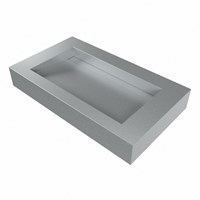AVON Plata Wall-Hung Basin solid surface 81cm. Position basin Center rim 12cm.-3