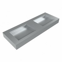 AVON Plata Wall-Hung Basin solid surface 130cm. Position basin Double rim 12cm.