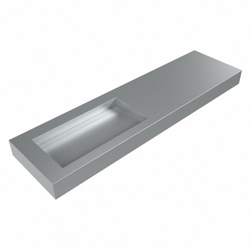 AVON Plata vrijhangende wastafel 171cm. Positie wasbak Links rand 12cm. 