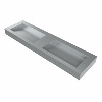 AVON Plata vrijhangende wastafel 171cm. Positie wasbak Dubbel rand 12cm. -3