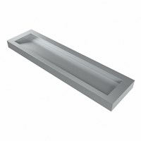 AVON Plata Lavabo sospeso à parete solid surface 180cm. Posizione lavabo Mittig bordo 12cm.-3