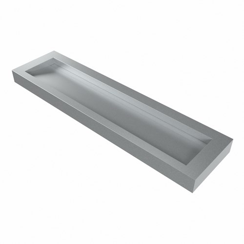 AVON Plata Lavabo mural solid surface 181cm. Position lavabo Centrée rebord 12cm.-3