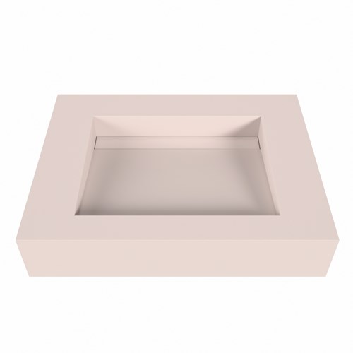 AVON Rosee Lavabo suspendido de solid surface 61cm. Posición del fregadero Centro borde de 12cm de alto.-2