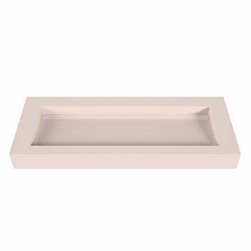 AVON Rosee Lavabo sospeso à parete solid surface 120cm. Posizione lavabo Mittig bordo 12cm.-2