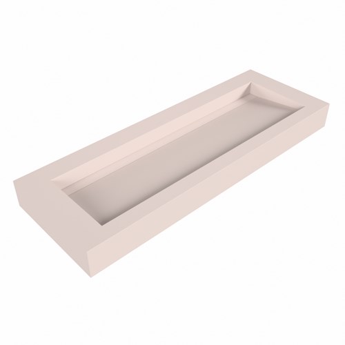 AVON Rosee Wall-Hung Basin solid surface 131cm. Position basin Center rim 12cm.