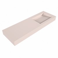 AVON Rosee Wall-Hung Basin solid surface 141cm. Position basin Right rim 12cm.