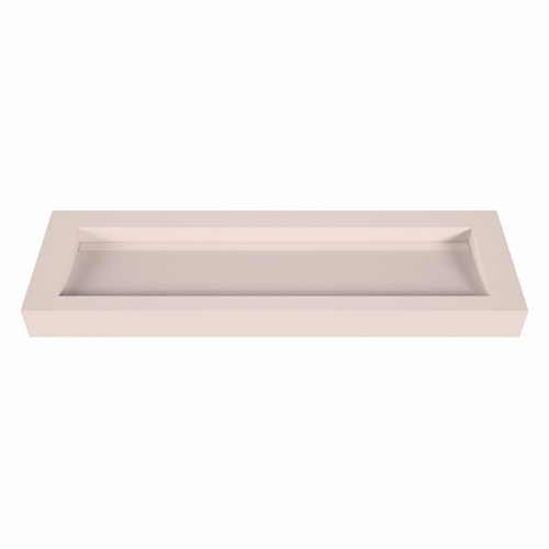 AVON Rosee Lavabo suspendido de solid surface 150cm. Posición del fregadero Centro borde de 12cm de alto.-2