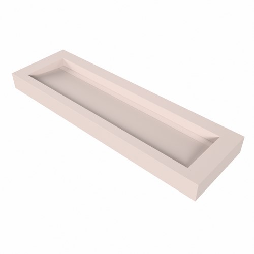 AVON Rosee Lavabo suspendido de solid surface 151cm. Posición del fregadero Centro borde de 12cm de alto.-3