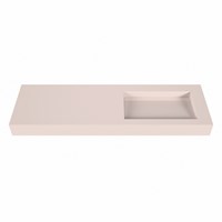 AVON Rosee Lavabo sospeso à parete solid surface 150cm. Posizione lavabo Rechts bordo 12cm.-2