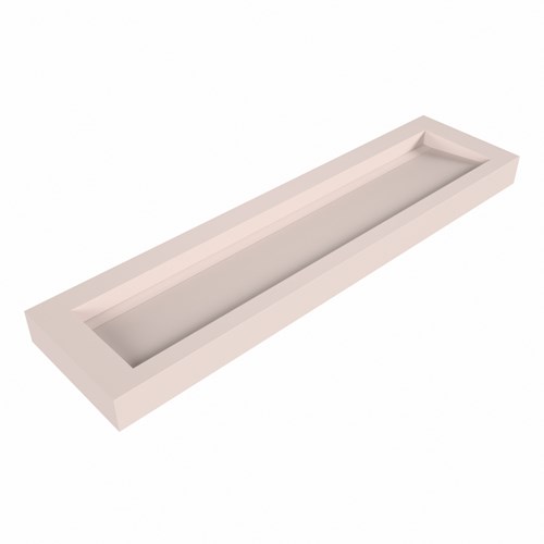AVON Rosee Lavabo suspendido de solid surface 181cm. Posición del fregadero Centro borde de 12cm de alto.