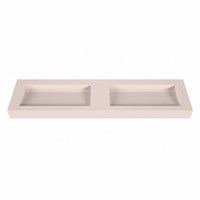 AVON Rosee Lavabo suspendido de solid surface 181cm. Posición del fregadero Doble borde de 12cm de alto.-2