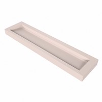 AVON Rosee Lavabo mural solid surface 190cm. Position lavabo Centrée rebord 12cm.-3