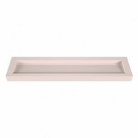 AVON Rosee Lavabo suspendido de solid surface 200cm. Posición del fregadero Centro borde de 12cm de alto.-2