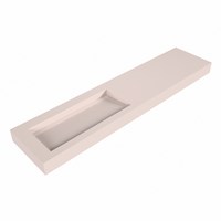AVON Rosee Wall-Hung Basin solid surface 200cm. Position basin Left rim 12cm.