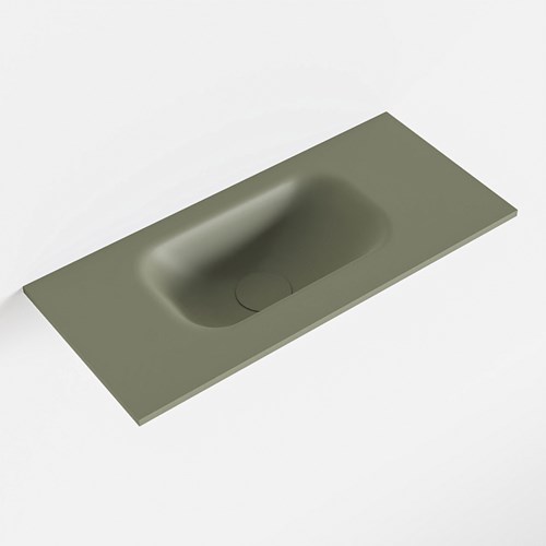 EDEN Army Lavabo incasso solid surface 50cm. Posizione lavabo Sinistra.