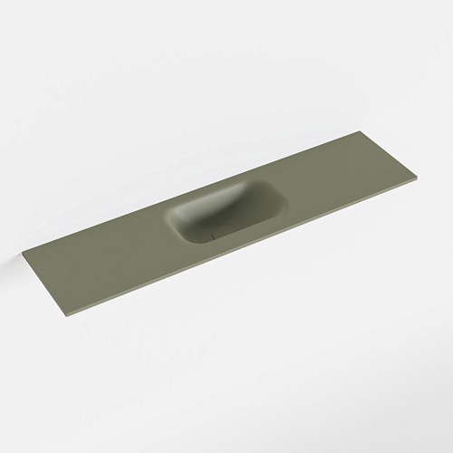 EDEN Army Lavabo encastrado solid surface 90cm. Posición del fregadero Centro.