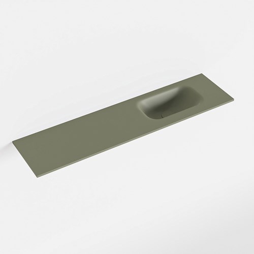 EDEN Army Inset / Built-in Basin solid surface 90cm. Position basin Right.