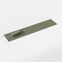 EDEN Army Lavabo encastrado solid surface 110cm. Posición del fregadero Izquierda.