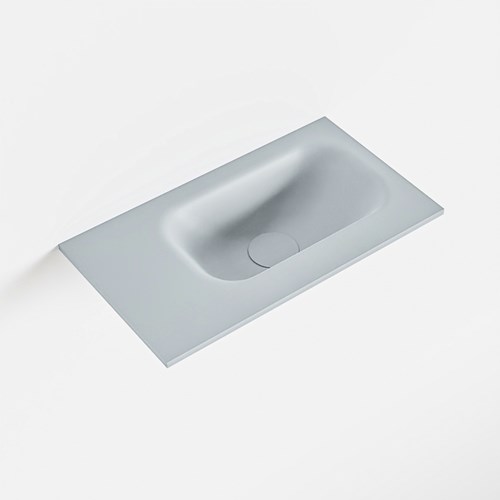 EDEN Clay Lavabo incasso solid surface 40cm. Posizione lavabo Destra.