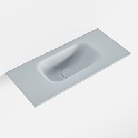 EDEN Clay einbauwaschbecken solid surface (mineralwerkstoff) 50cm. Waschbeckenposition Mittig.