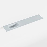 EDEN Clay Lavabo incasso solid surface 110cm. Posizione lavabo Sinistra.