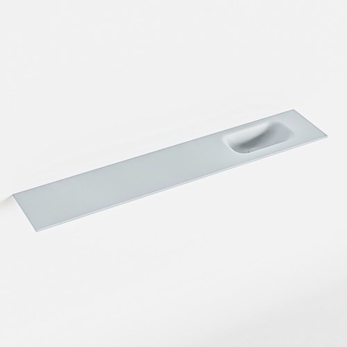 EDEN Clay Lavabo incasso solid surface 121cm. Posizione lavabo Destra.