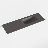 EDEN Dark Grey Inset / Built-in Basin solid surface 70cm. Position basin Right.