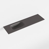 EDEN Dark Grey Lavabo encastré solid surface 80cm. Position lavabo Gauche.