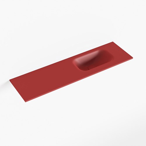 EDEN Fire Lavabo incasso solid surface 81cm. Posizione lavabo Destra.