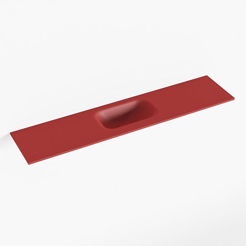 EDEN Fire Lavabo encastrado solid surface 100cm. Posición del fregadero Centro.