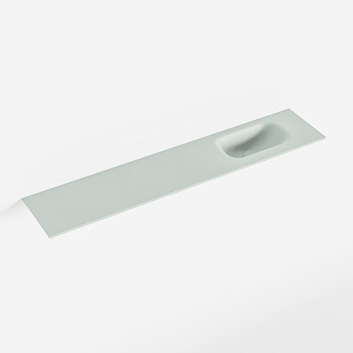 EDEN Greey einbauwaschbecken solid surface (mineralwerkstoff) 111cm. Waschbeckenposition Rechts.