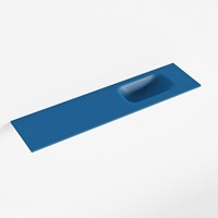 EDEN Jeans solid surface inleg wastafel voor toiletmeubel 90cm. Positie wasbak rechts