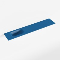 EDEN Jeans Lavabo incasso solid surface 111cm. Posizione lavabo Sinistra.